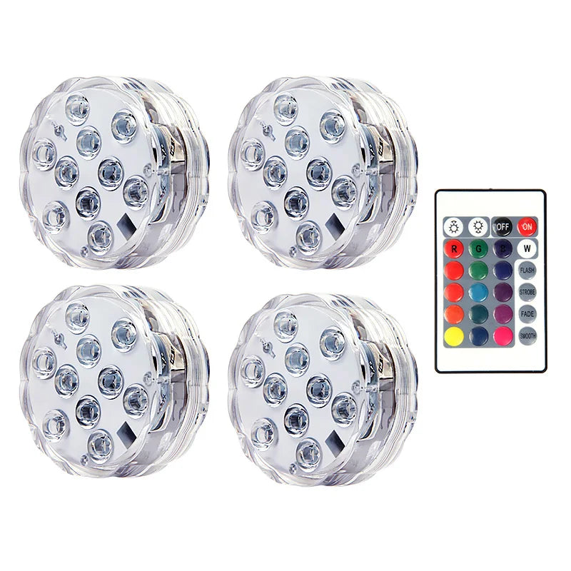 Swim In Color: Submersible LED Lights with RF Remote