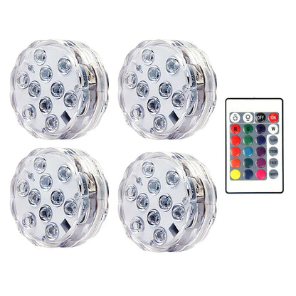 Swim In Color: Submersible LED Lights with RF Remote