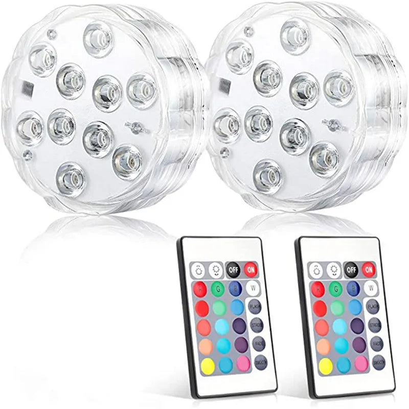 Swim In Color: Submersible LED Lights with RF Remote