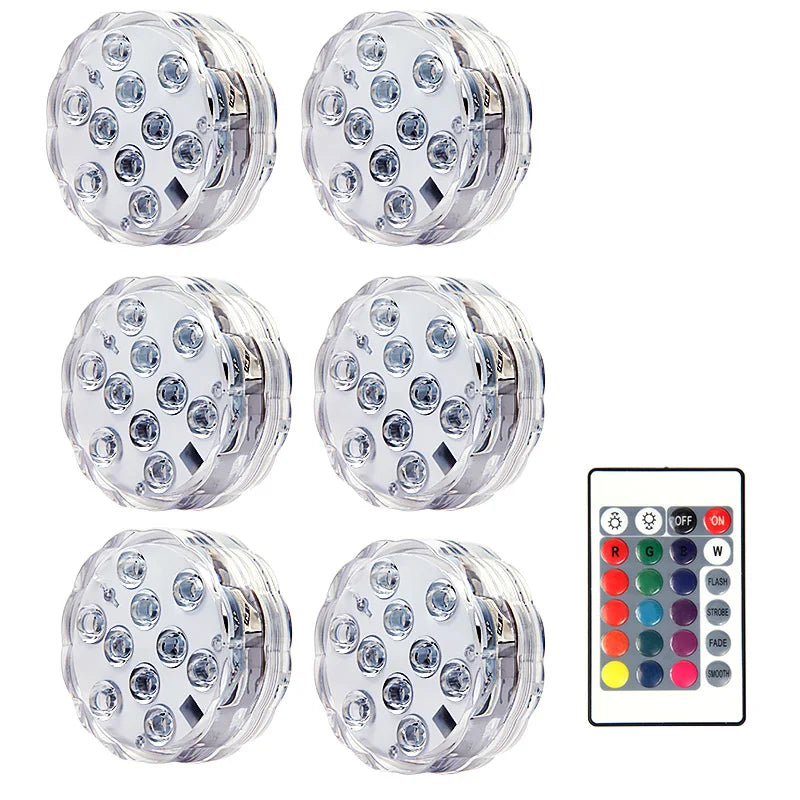 Swim In Color: Submersible LED Lights with RF Remote