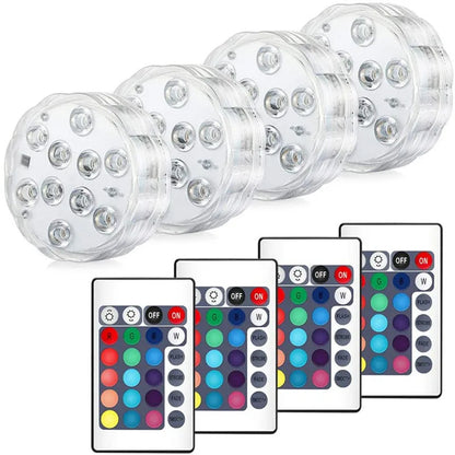 Swim In Color: Submersible LED Lights with RF Remote