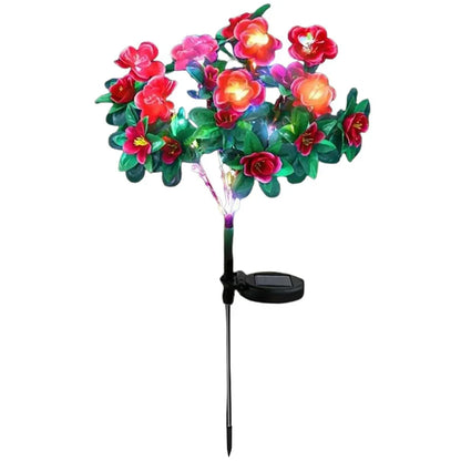 Glow your garden: solar led flowers