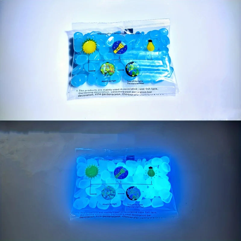 glow colored stone