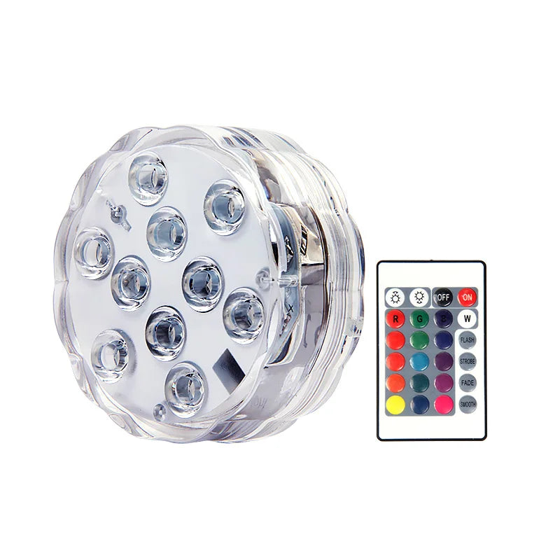 Swim In Color: Submersible LED Lights with RF Remote