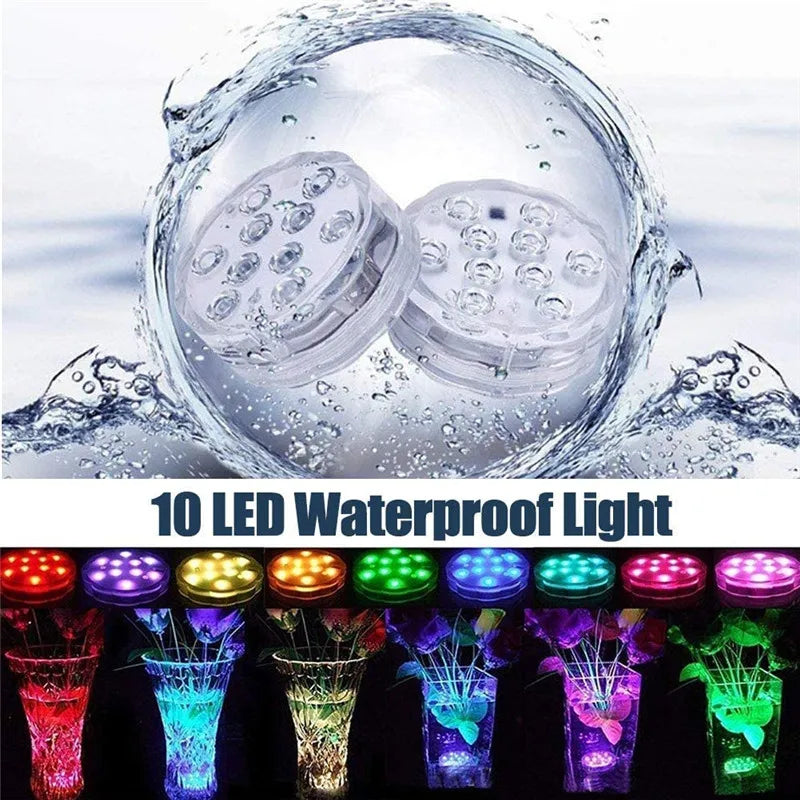 Swim In Color: Submersible LED Lights with RF Remote