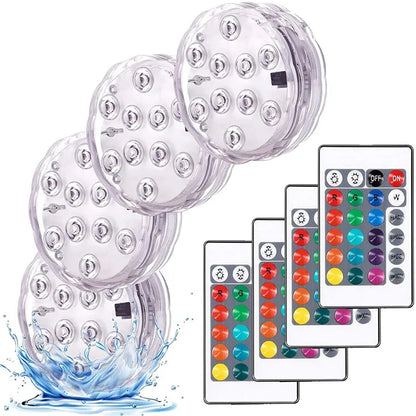 Swim In Color: Submersible LED Lights with RF Remote
