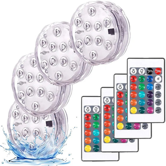 Swim In Color: Submersible LED Lights with RF Remote