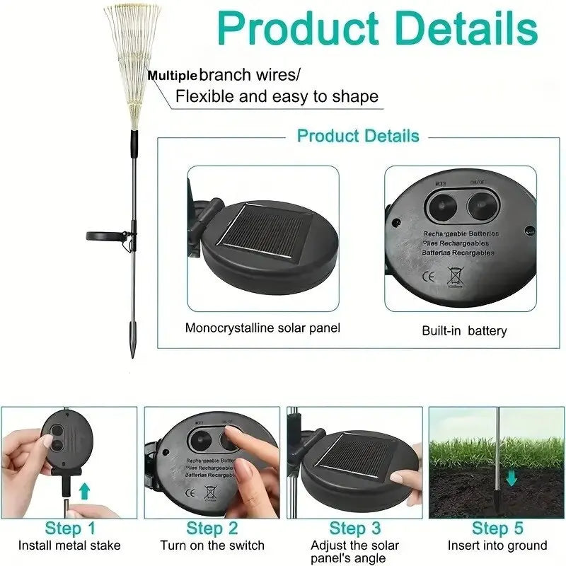 Solar Powered String Lamp Tree