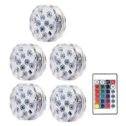 Swim In Color: Submersible LED Lights with RF Remote