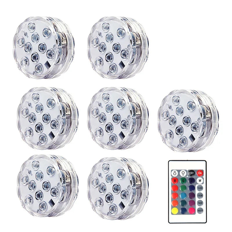 Swim In Color: Submersible LED Lights with RF Remote