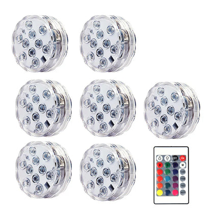 Swim In Color: Submersible LED Lights with RF Remote