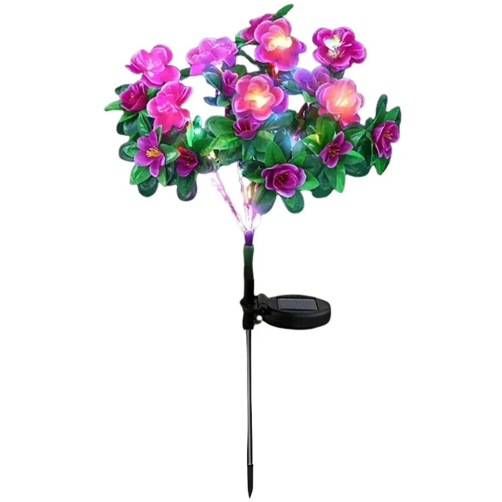 Glow your garden: solar led flowers