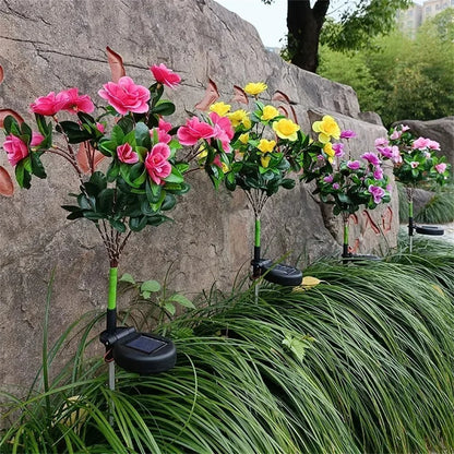 Glow your garden: solar led flowers