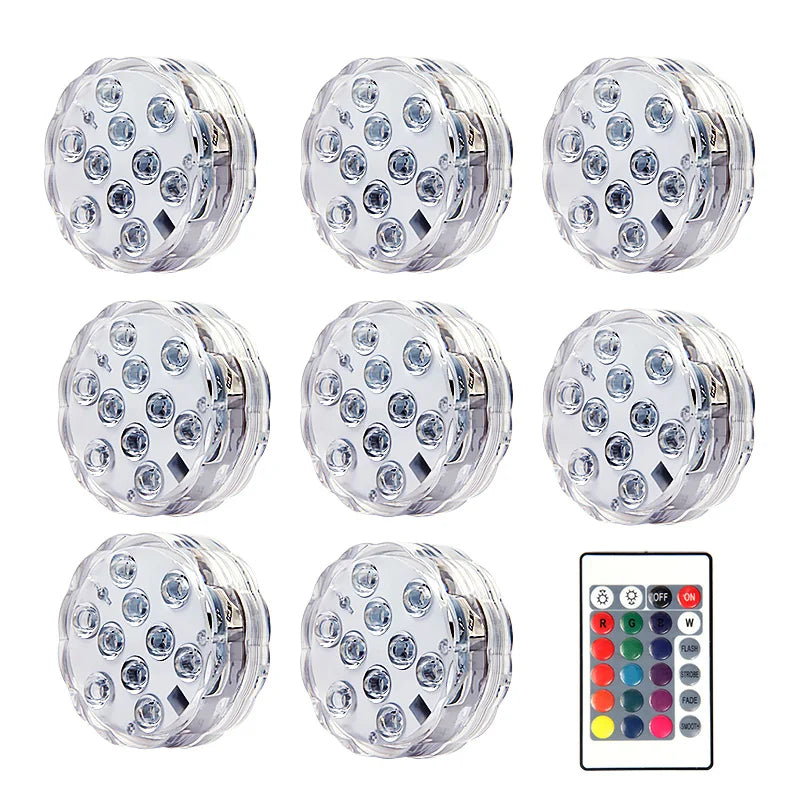 Swim In Color: Submersible LED Lights with RF Remote
