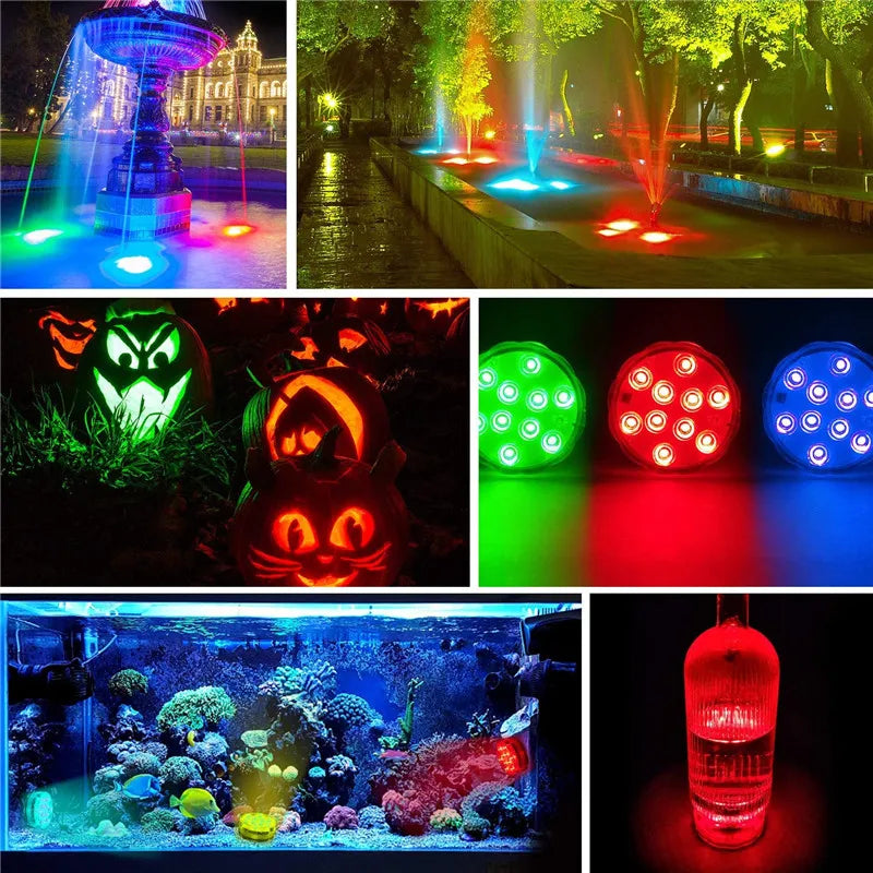 Swim In Color: Submersible LED Lights with RF Remote